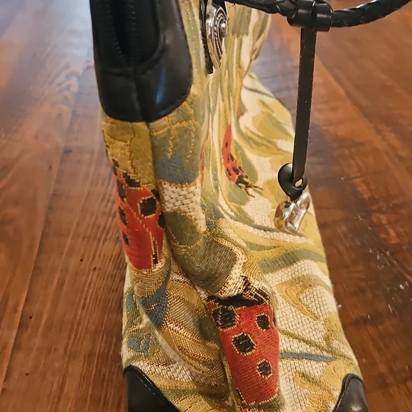 BRIGHTON LADYBUG ALYSSA TAPERSTY BAG. NEVER USED. - Picture 6 of 16